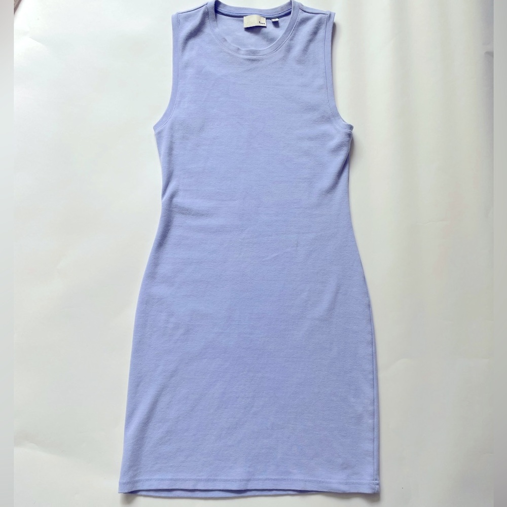 Wilfred Free Mini Dress (periwinkle blue, size medium)